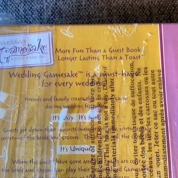 Wedding Gamesake - keepsake - sealed NIB bachelorette party & honeymoon - Picture 4 of 4